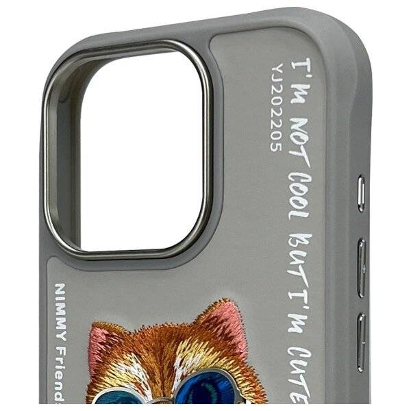 Nimmy Glasses Cool Cat Case iPhone 16 Pro Max - Grau