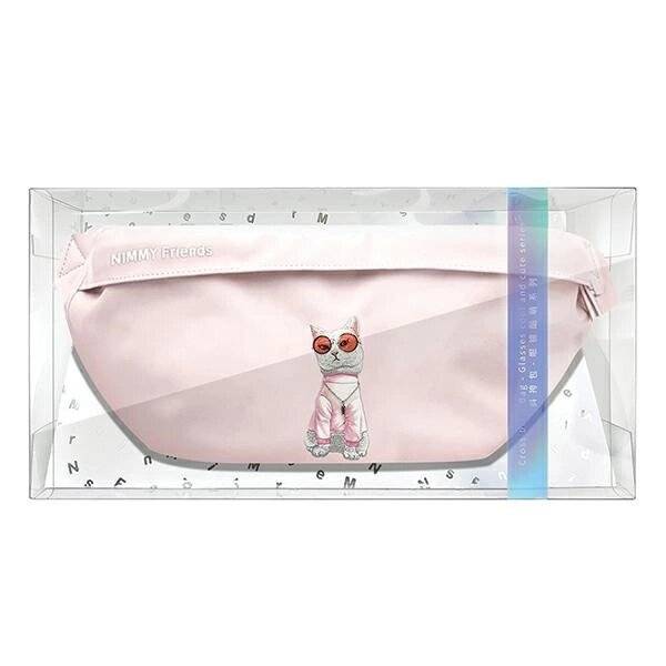 Nimmy Crossbody Glasses Cool Cat Umhängetasche - Rosa