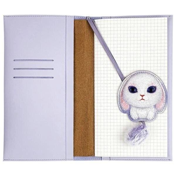 Nimmy Big Eyed Pet 2.0 Kaninchen 2-in-1 Notizbuch + Stift-Set - Lila