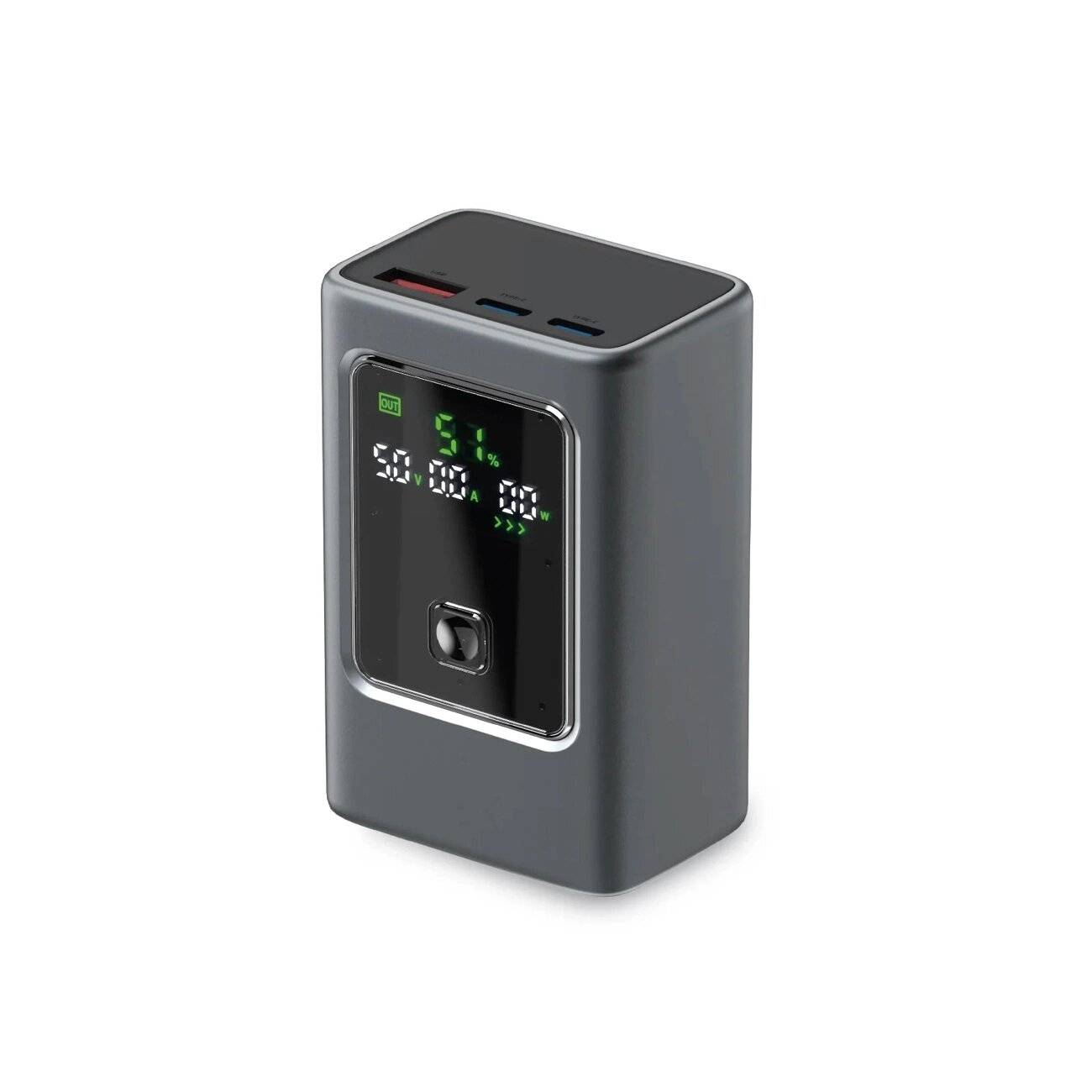 Powerbank SBS 10000mAh PD 35W LCD-Display - grau