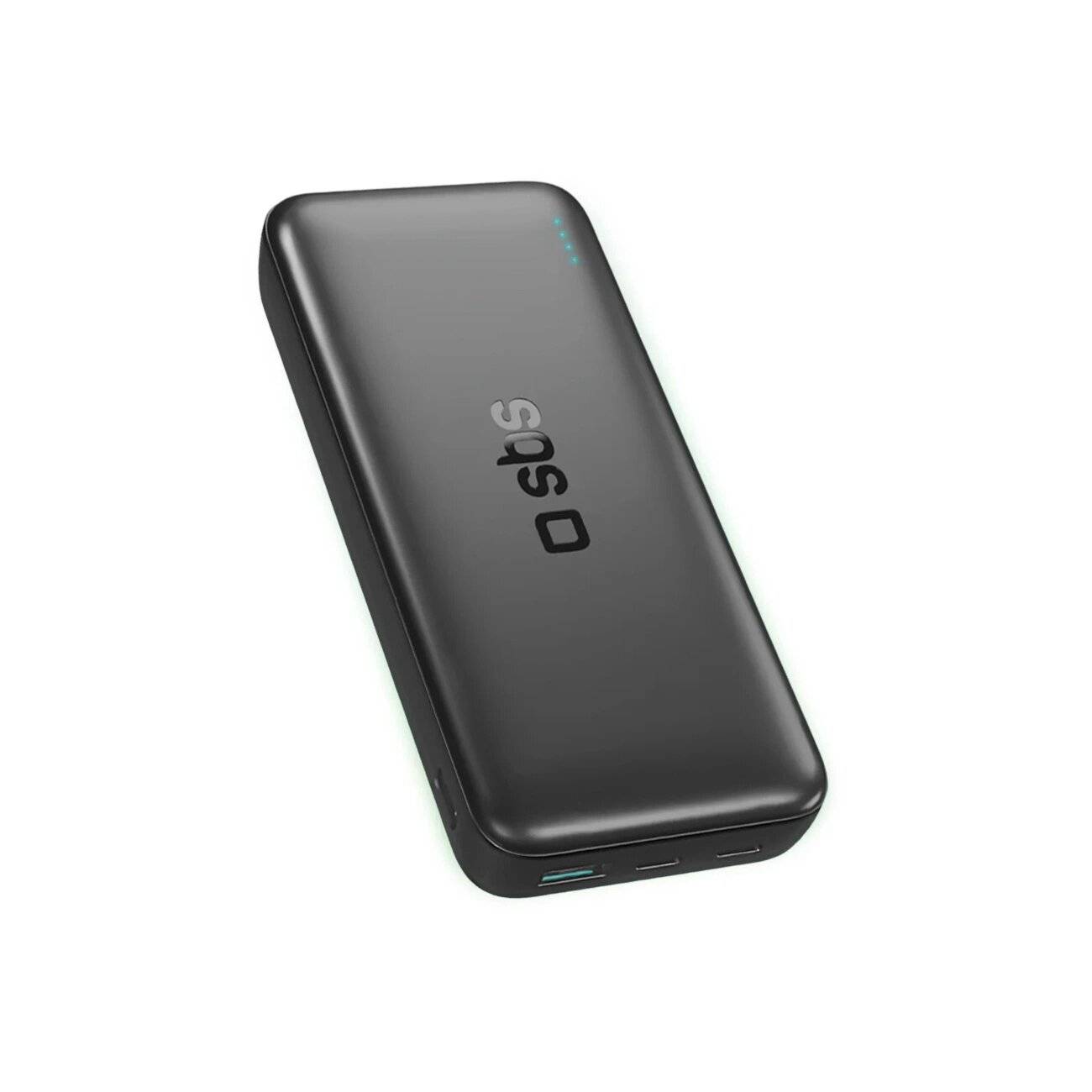 SBS Infinity Powerbank 20000mAh 10W LiFePo₄ USB-A USB-C - Schwarz