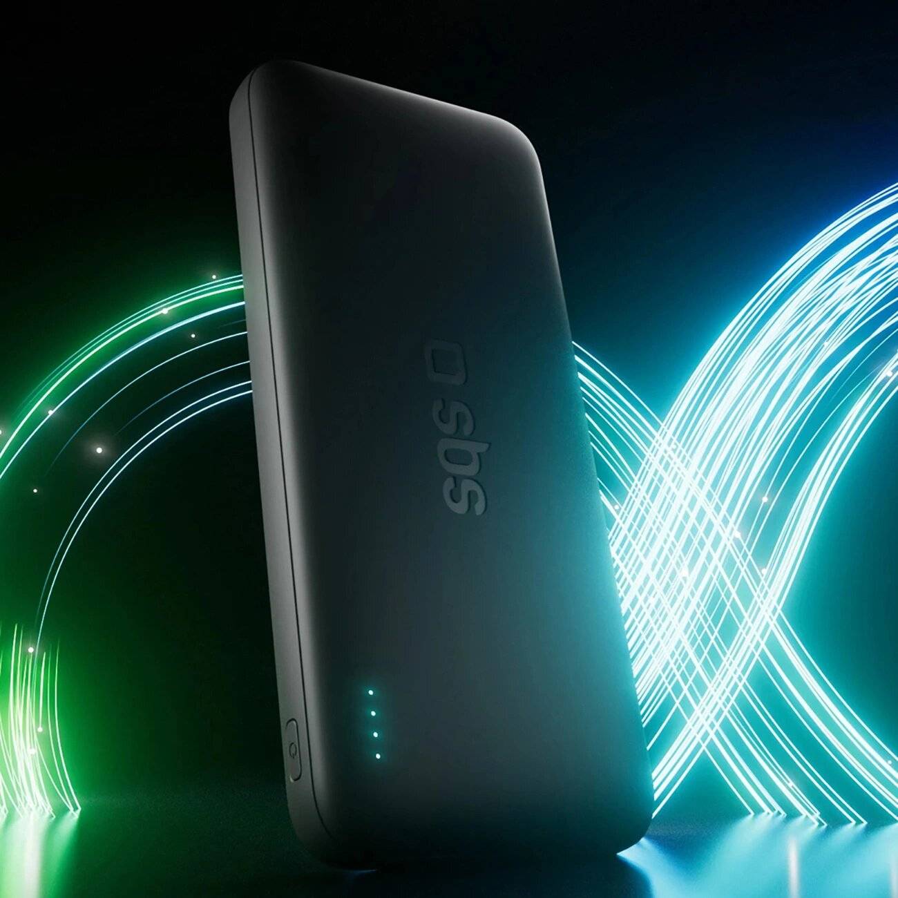 SBS Infinity Powerbank 10000mAh 10W LiFePo₄ USB-A USB-C - Schwarz