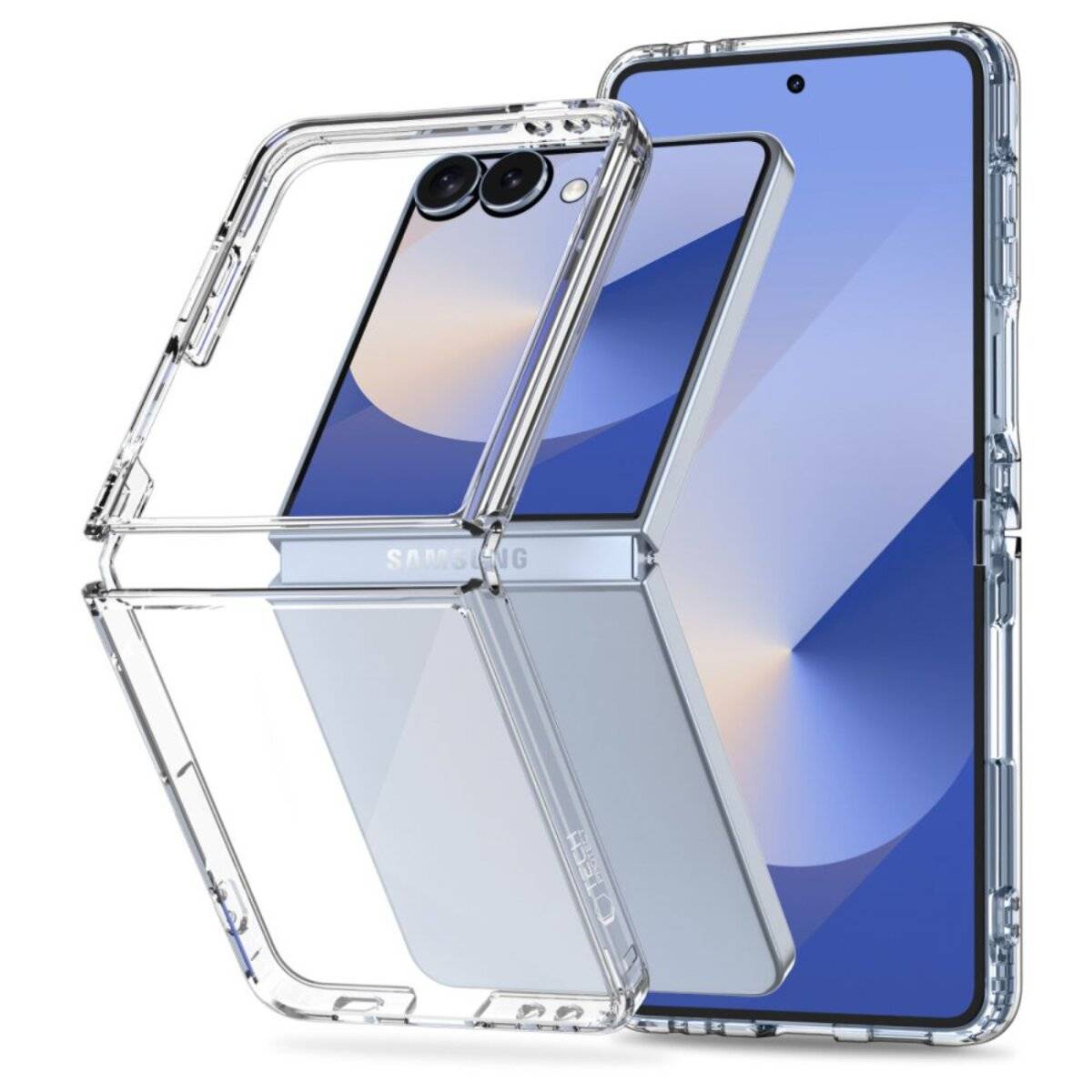 Tech-Protect FlexAir Hybrid Case Samsung Galaxy Z Flip 7 - Transparent