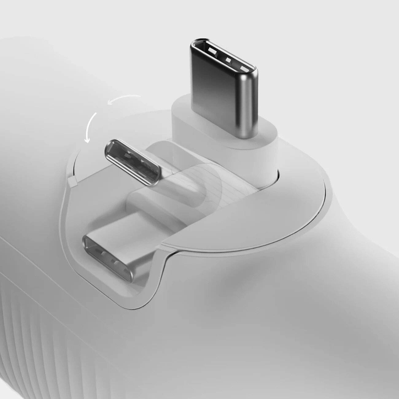 SBS EcoPower 5000 mAh 10W Powerbank integriertem USB-C-Anschluss - Weiß