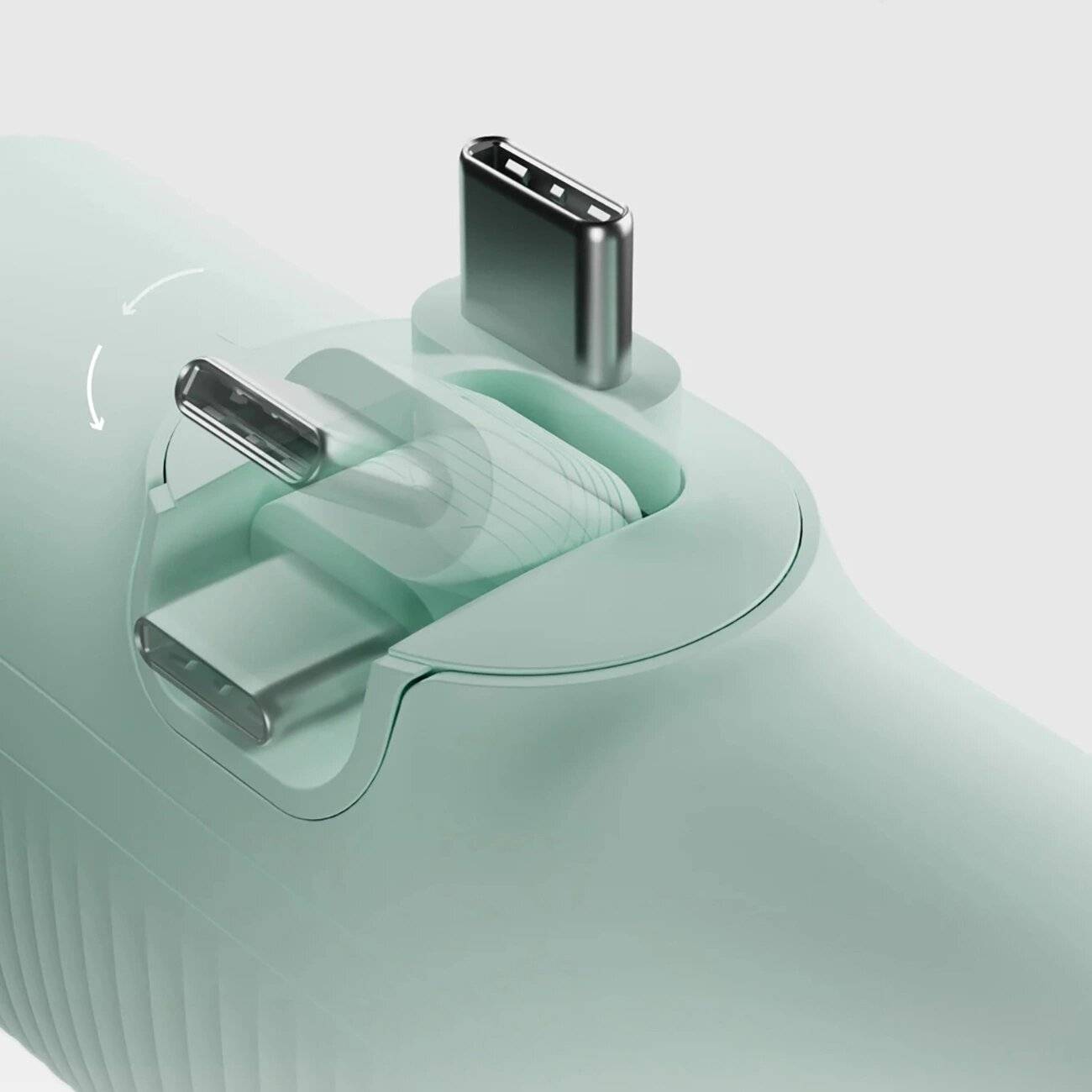 SBS EcoPower 5000 mAh 10W Powerbank integriertem USB-C-Anschluss - Grün