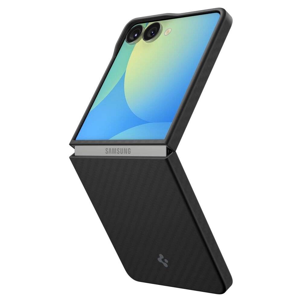 Spigen AirSkin Aramid Case Samsung Galaxy Z Flip 7 - Schwarz
