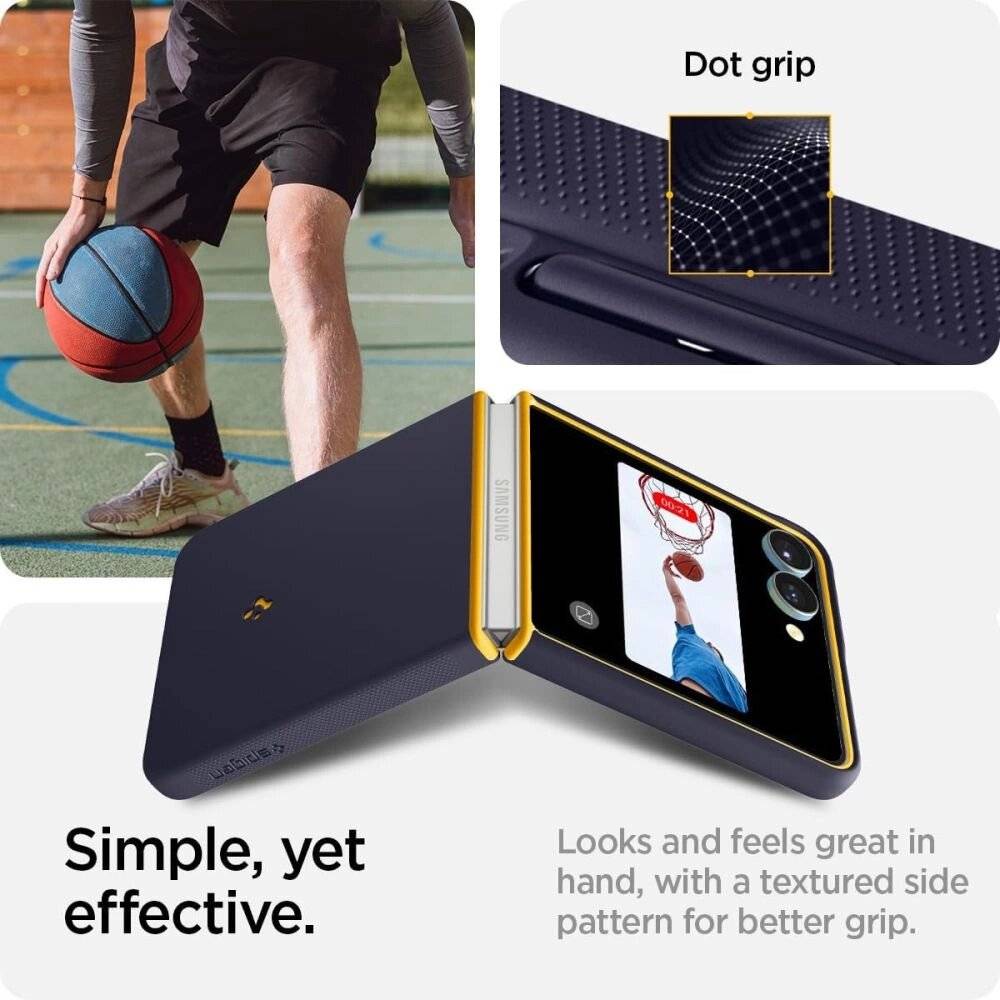 Nano Pop Mag MagSafe Hülle Samsung Galaxy Z Flip 7 – Marineblau Gelb