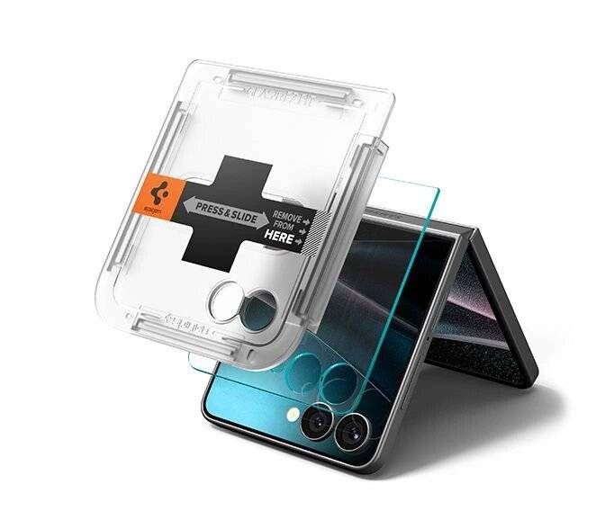 Spigen Glas.TR EZ Fit HD Schutzglas Displayschutzfolie Samsung Galaxy Z Flip 7 - Transparent