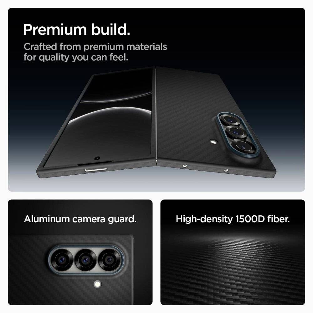 Spigen AirSkin Aramid Case Samsung Galaxy Z Fold 7 - Schwarz