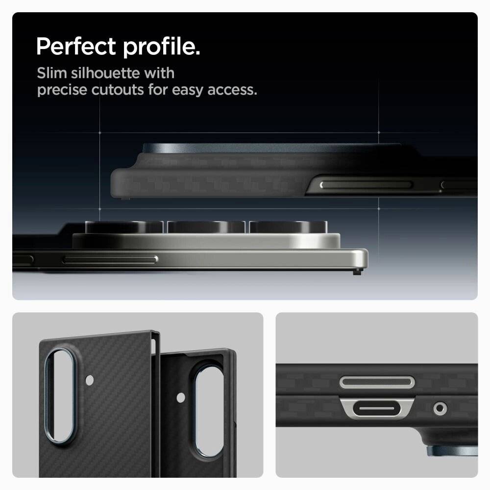 Spigen AirSkin Aramid Case Samsung Galaxy Z Fold 7 - Schwarz