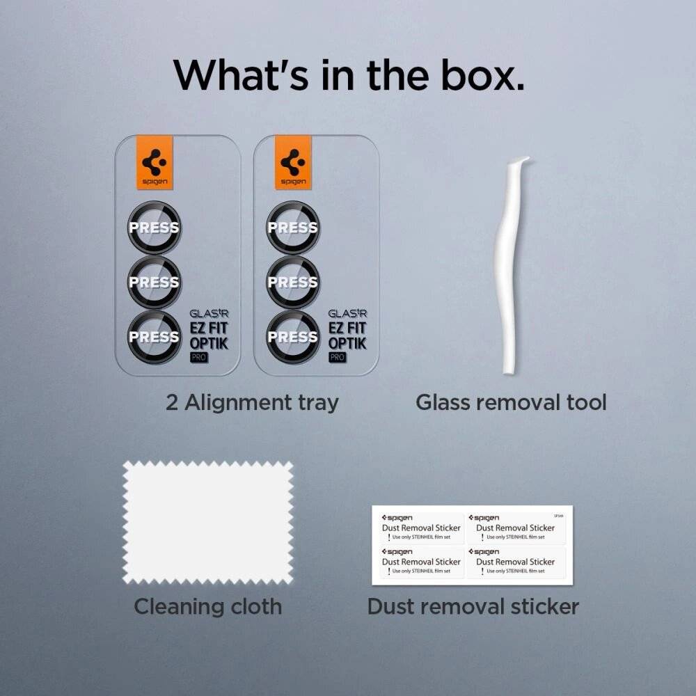 Spigen Optik Pro HD Glas.TR EZ Fit 2er-Pack Kameraschutz Samsung Galaxy Z Fold 7 - Schwarz