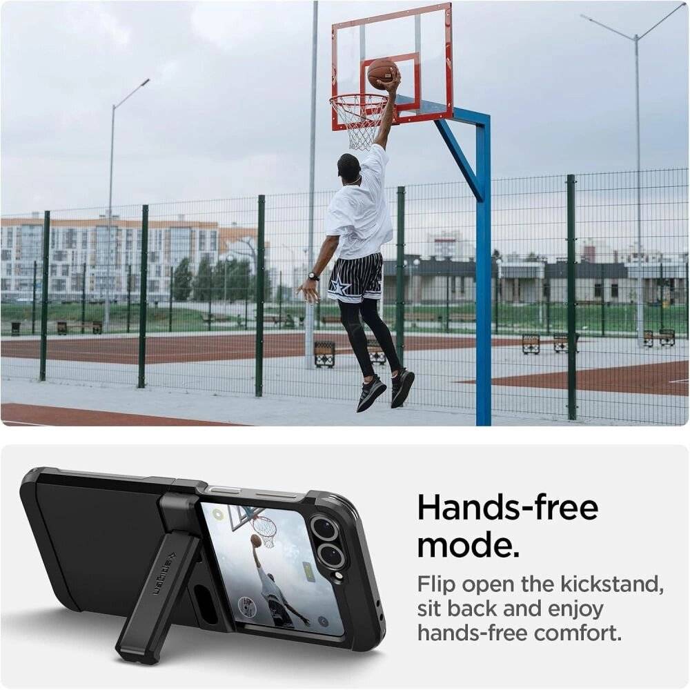 Spigen Tough Armor Pro Mag MagSafe Case Samsung Galaxy Z Flip 6 / 7 FE - Schwarz