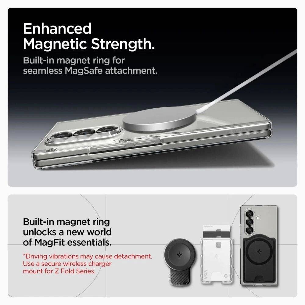 Spigen AirSkin Mag MagSafe Case Samsung Galaxy Z Fold 7 - Klar Weiß