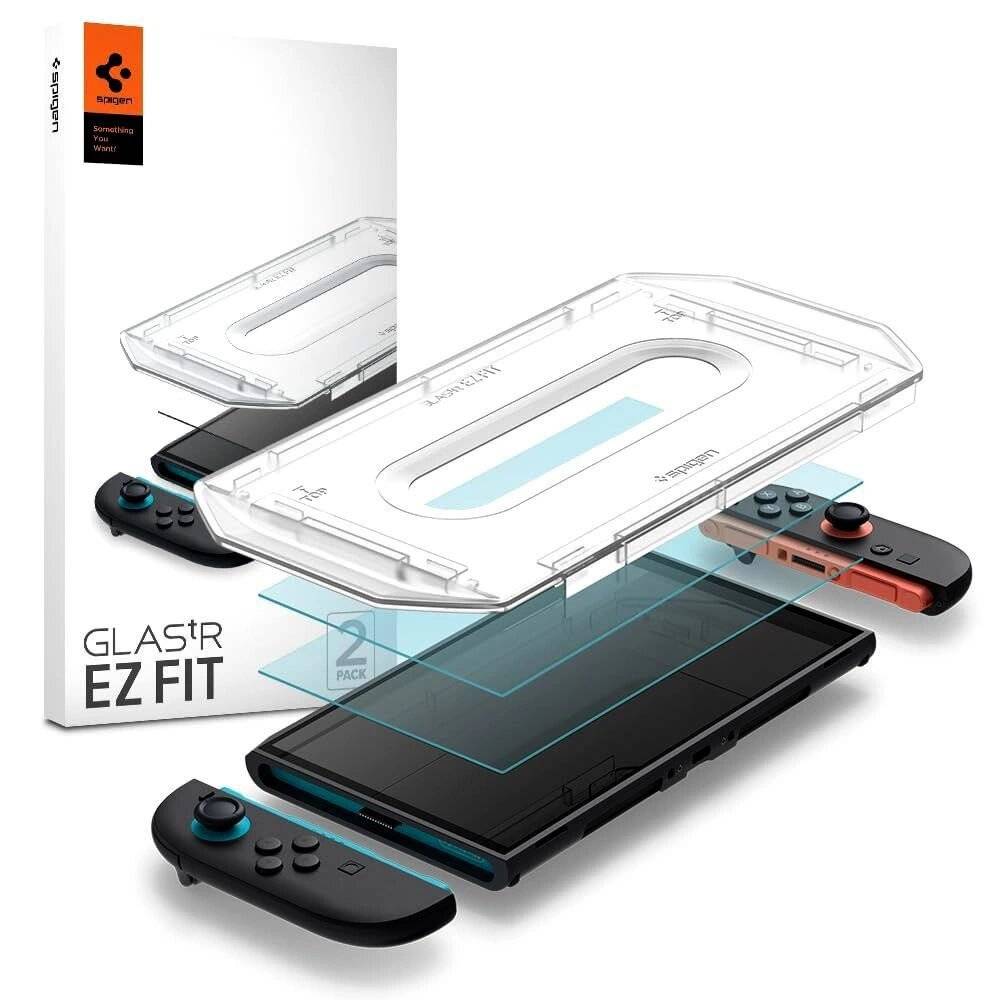 Spigen Glas.Tr „EZ FIT“ Schutzglas 2er-Pack Nintendo Switch 2 - Transparent