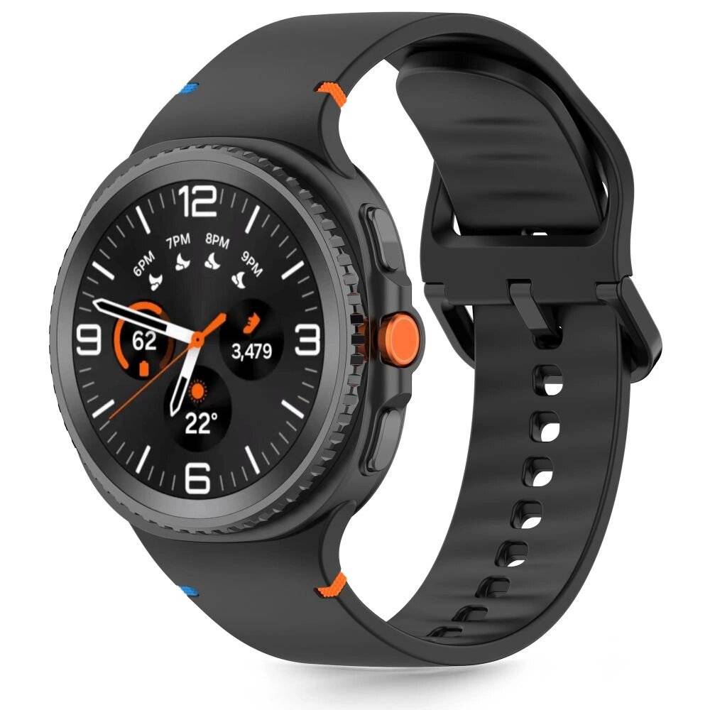 Tech-Protect Silikonarmband Samsung Galaxy Watch 40/44/46 mm - Schwarz
