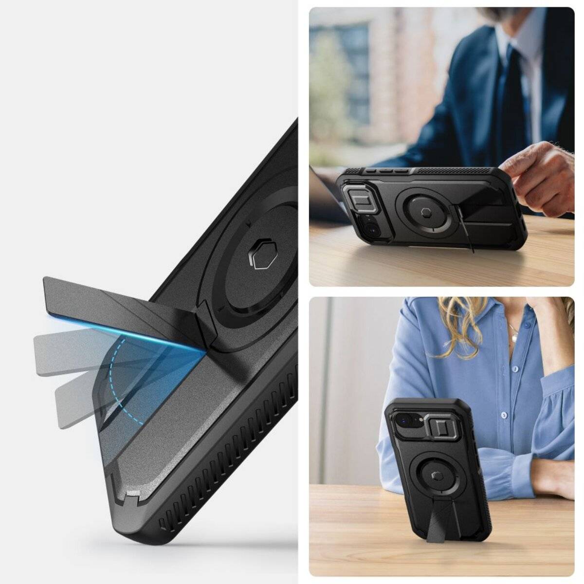 Tech-Protect Kevlar Magsafe Case iPhone 16e - Schwarz