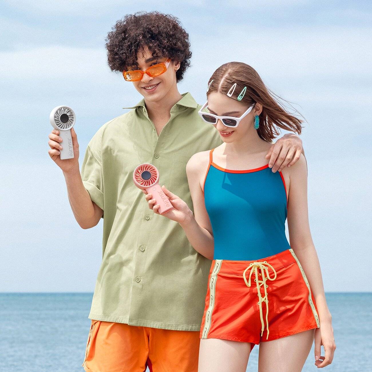 Jisulife Handventilator Life4 3600mAh Tragbarer USB-Ventilator - Grau