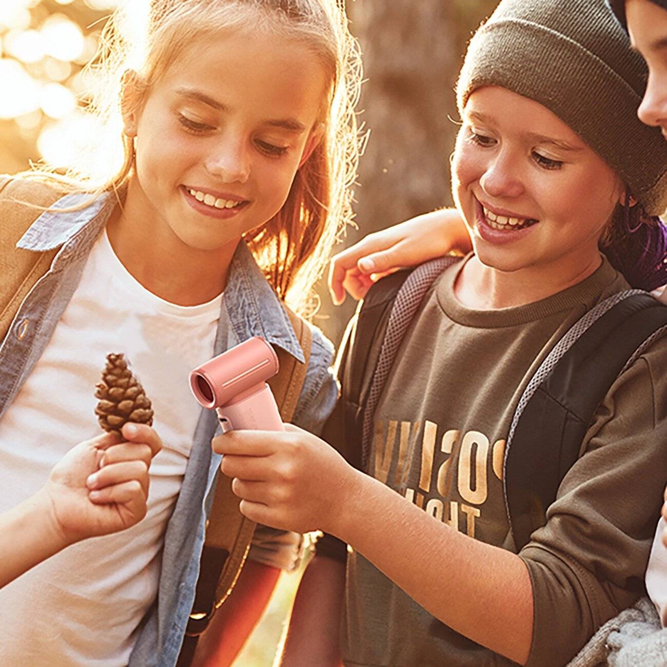 Jisulife Handventilator Life9 3600mAh Tragbarer Mini-Gebläse-USB-Ventilator - Rosa