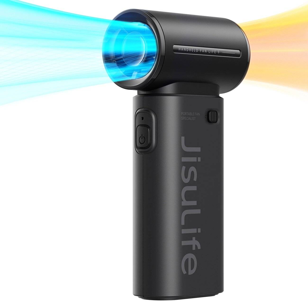 Jisulife Handventilator Life9 5000mAh Tragbarer Mini-Gebläse-USB-Ventilator - Schwarz
