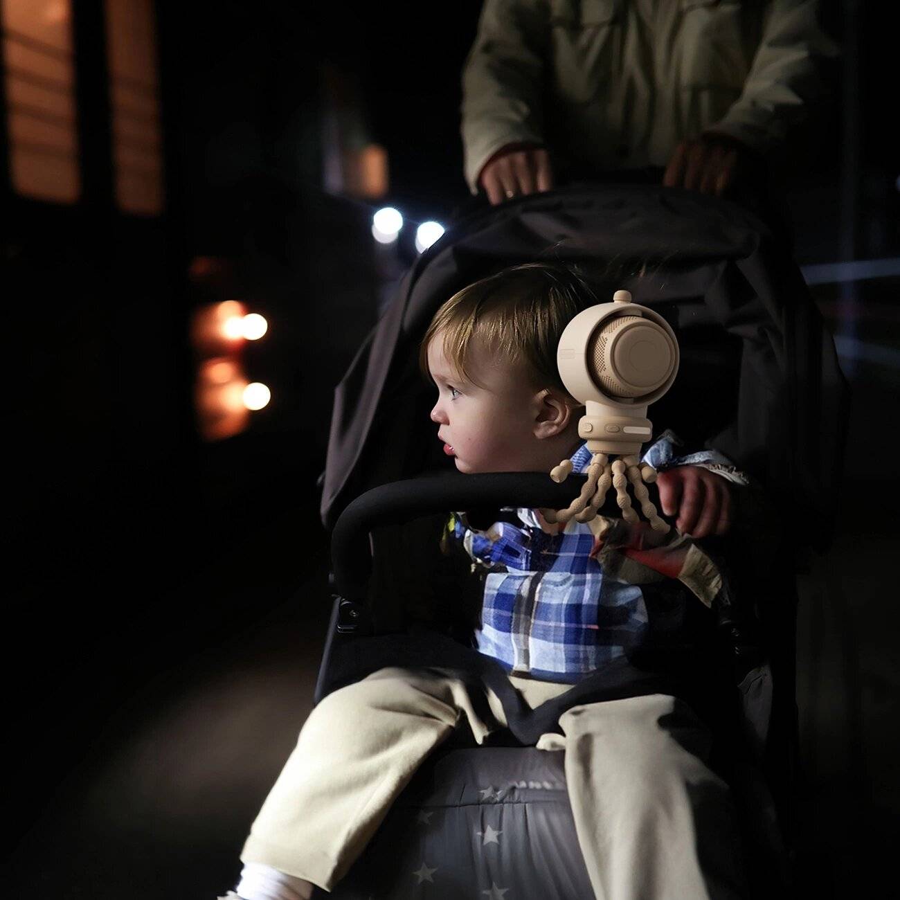 Jisulife Kinderwagenventilator Life2S, 5000 mAh, flexiblen Beinen, Schreibtisch, Kinderwagen,