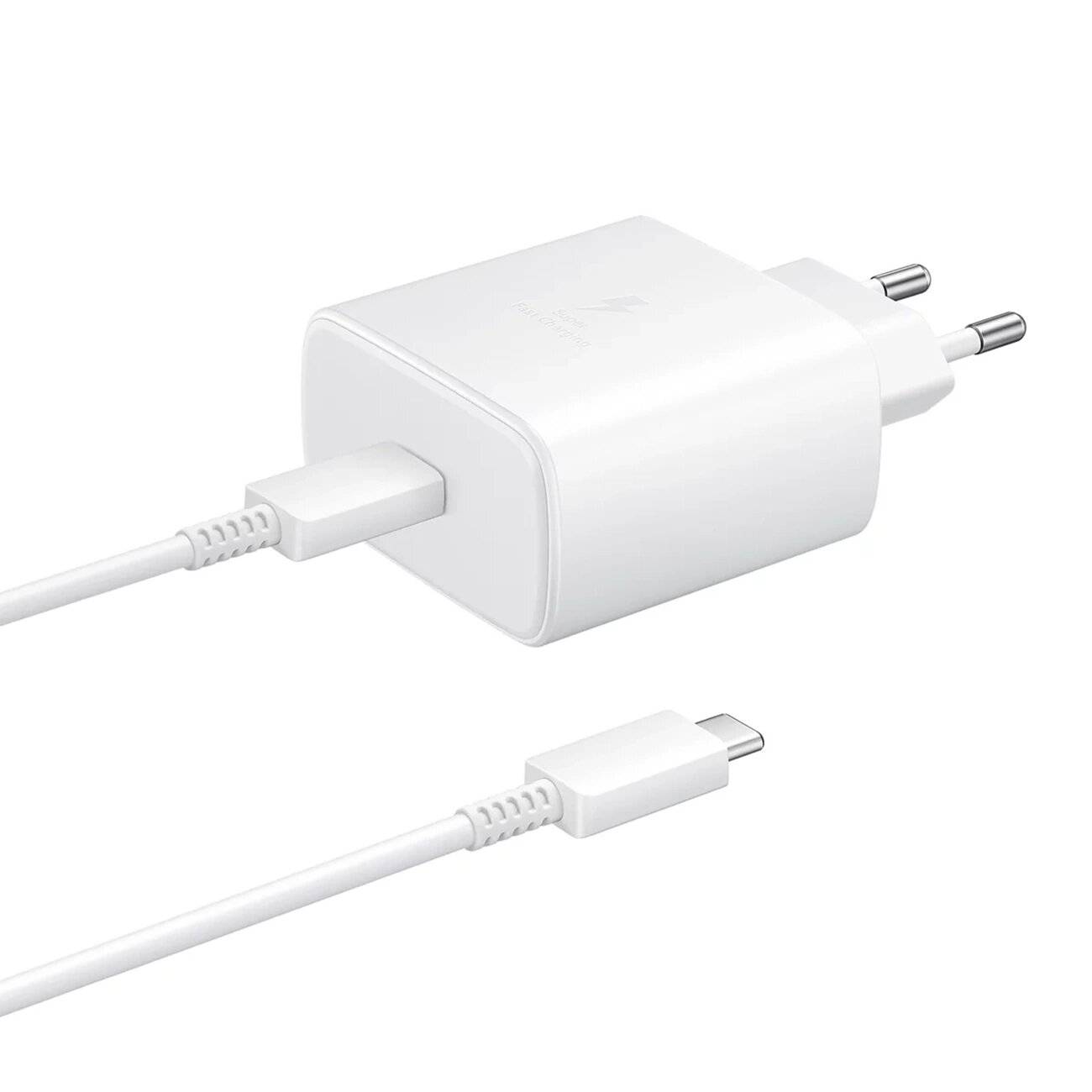 Samsung EP-TA845EWE 45W Wandladegerät USB-C-Kabel EP-DW767JWE 1,8m OOB Bulk - Ersatzverpackung