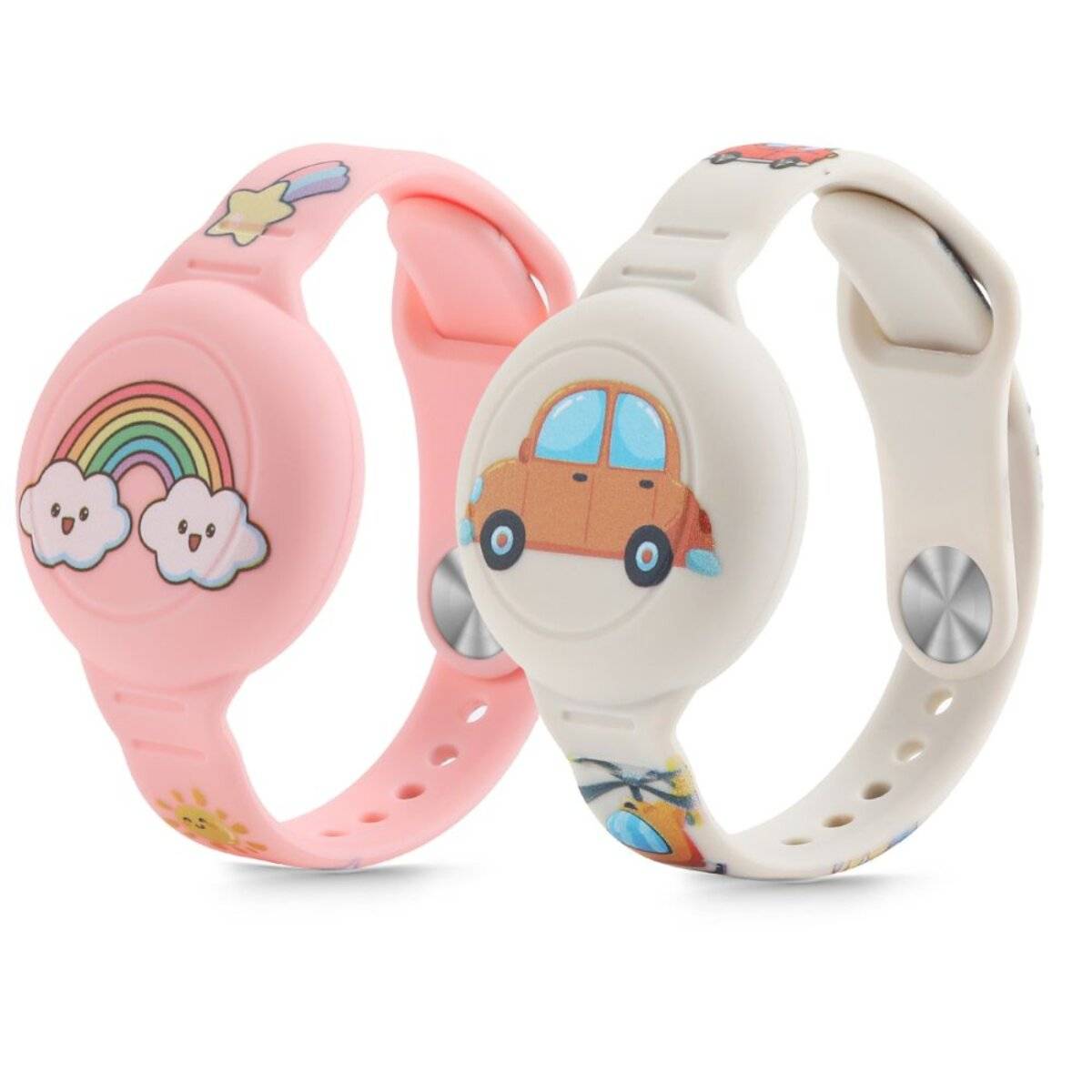 Tech-Protect Smooth 2er-Pack Hüllen Apple AirTag 1/2 Kinder - Mehrfarbig