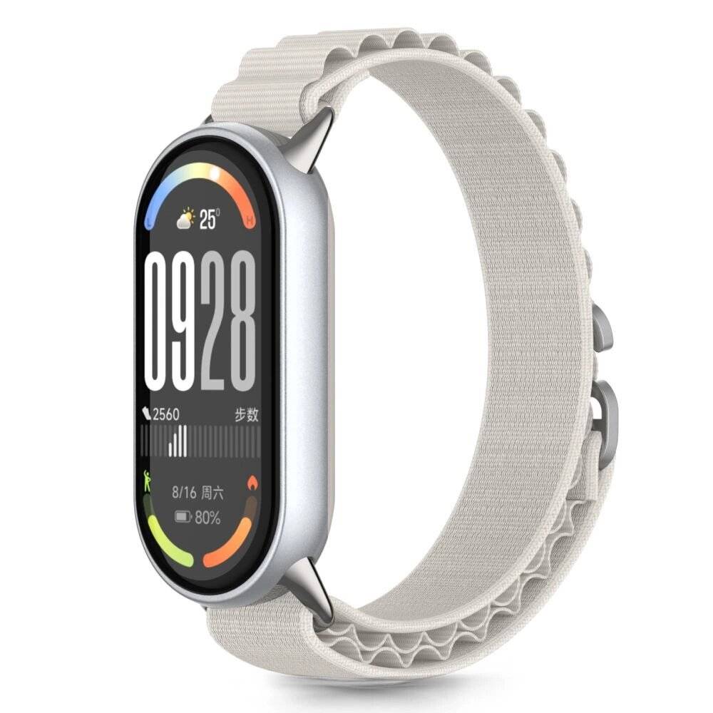 Tech-Protect Nylon Pro Strap Xiaomi Smart Band 8 / 9 10 NFC - Beige