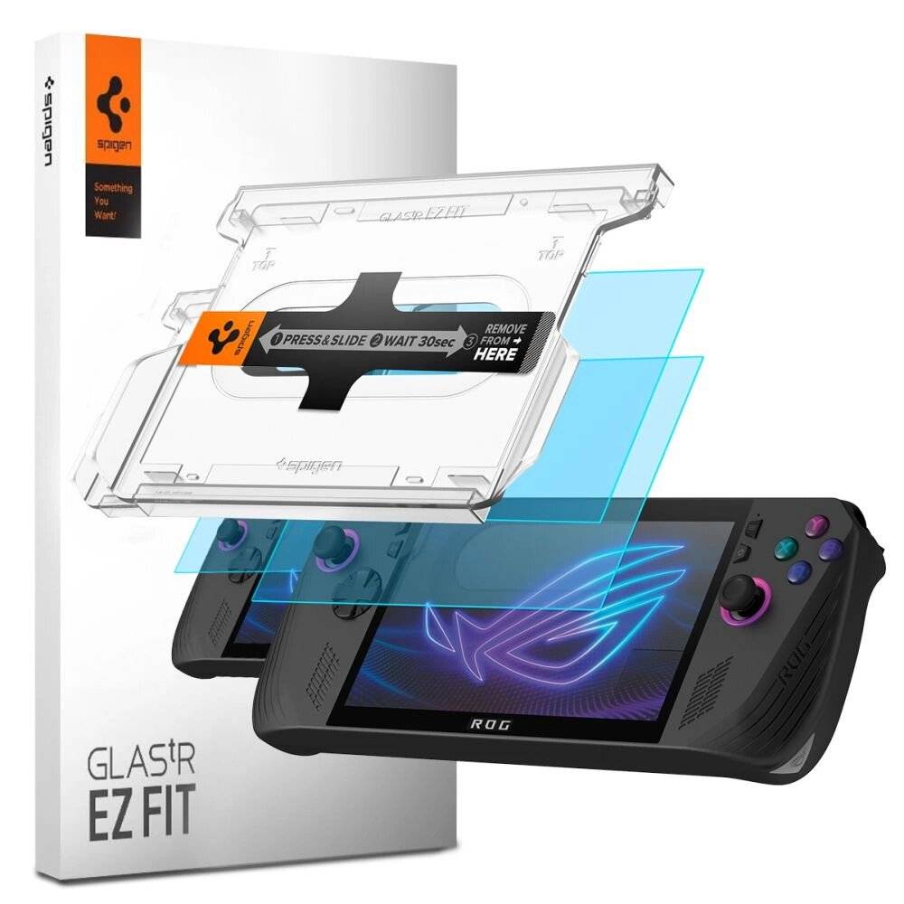 Spigen Glas.TR EZ Fit 2er-Pack Schutzglas Asus Rog Ally X - Transparent