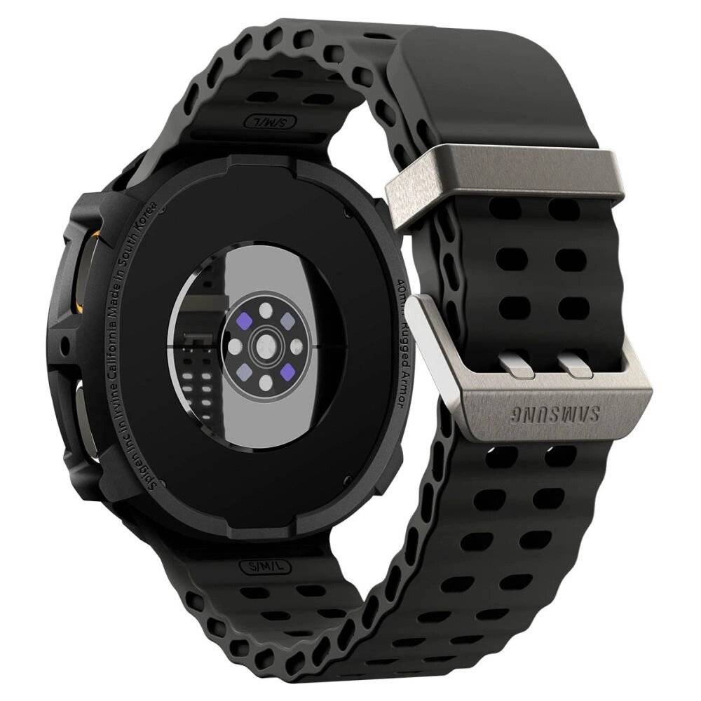 Spigen Rugged Armor Case Samsung Galaxy Watch 8 40 mm – Mattschwarz