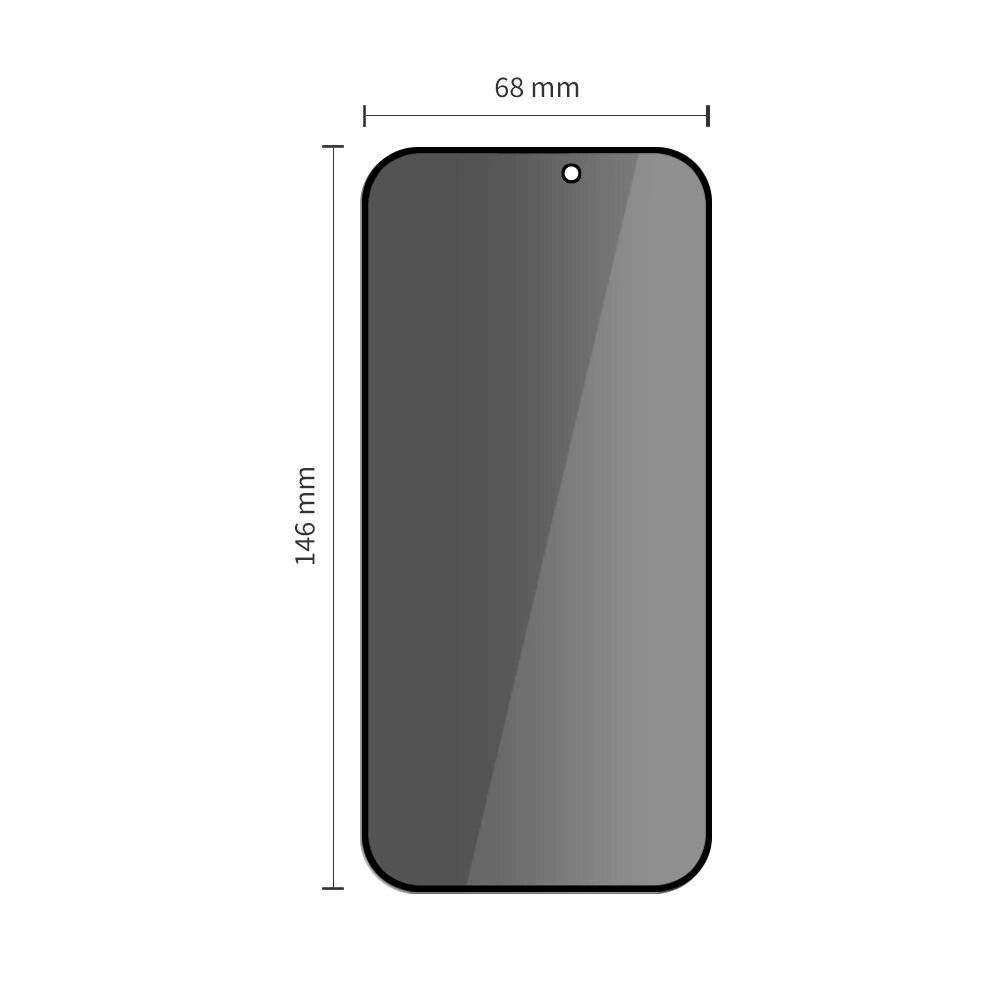 Tech-Protect Quick Set Spy+ Privacy Glass 2er-Pack iPhone 16 Pro