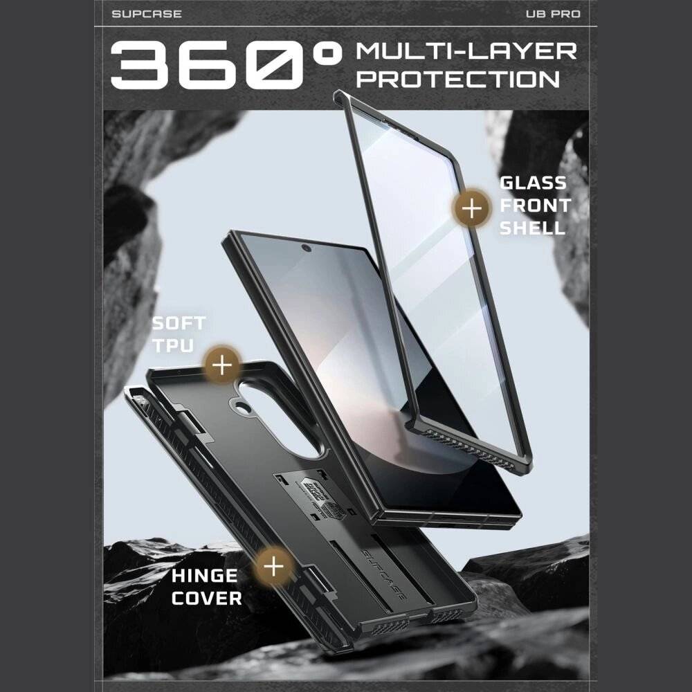 Supcase Unicorn Beetle Pro Hülle Samsung Galaxy Z Fold 7 - Schwarz