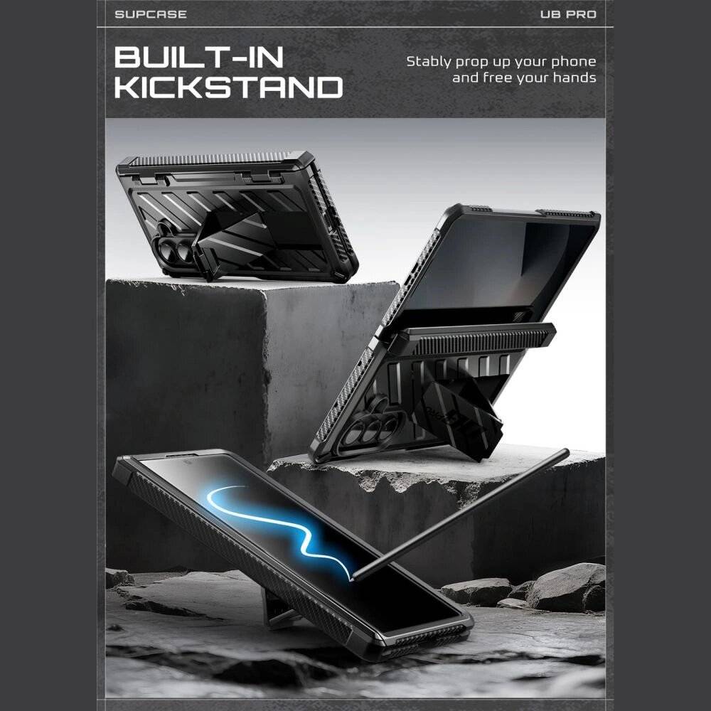 Supcase Unicorn Beetle Pro Hülle Samsung Galaxy Z Fold 7 - Schwarz