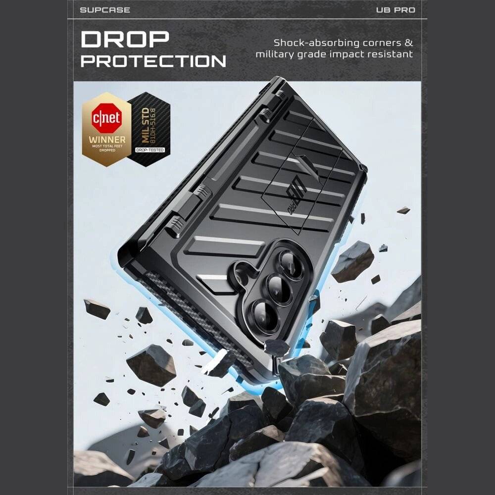 Supcase Unicorn Beetle Pro Hülle Samsung Galaxy Z Fold 7 - Schwarz