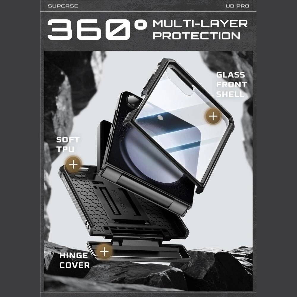 Supcase Unicorn Beetle Pro Hülle Samsung Galaxy Z Flip 7 - Schwarz