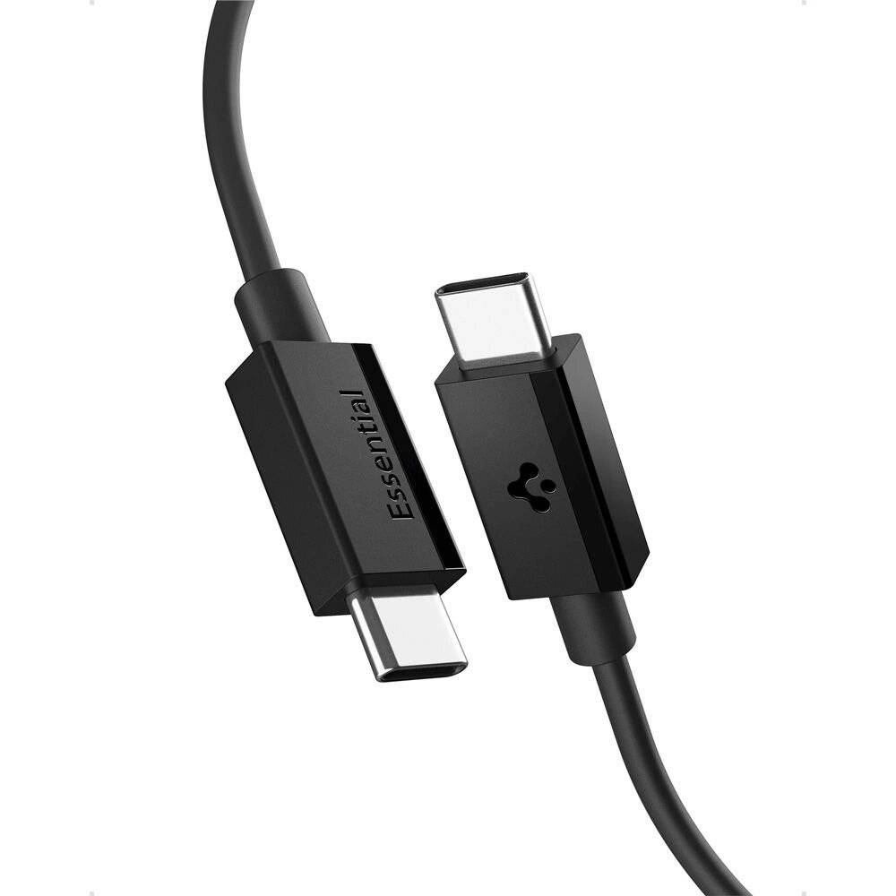 Spigen EB6020CC 60W Kabel + USB-C / 200 cm - Schwarz