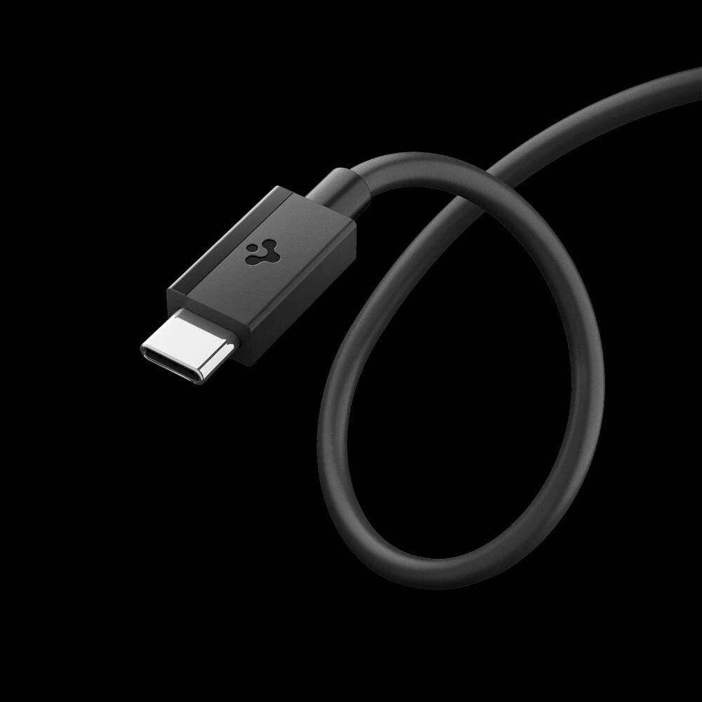 Spigen EB6020CC 60W Kabel + USB-C / 200 cm - Schwarz