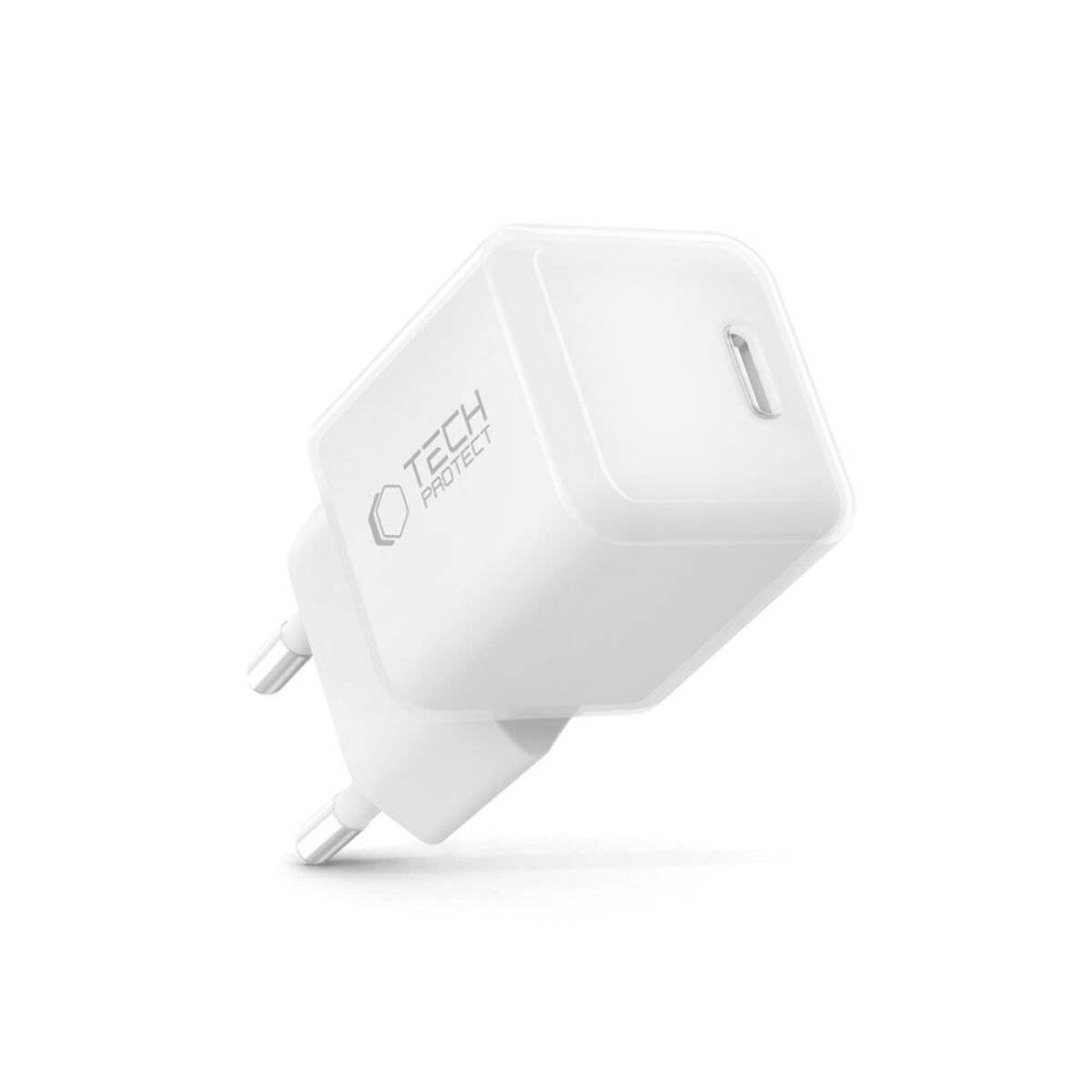 Tech-Protect NCM25 USB-C PD 25W Wandladegerät – Weiß