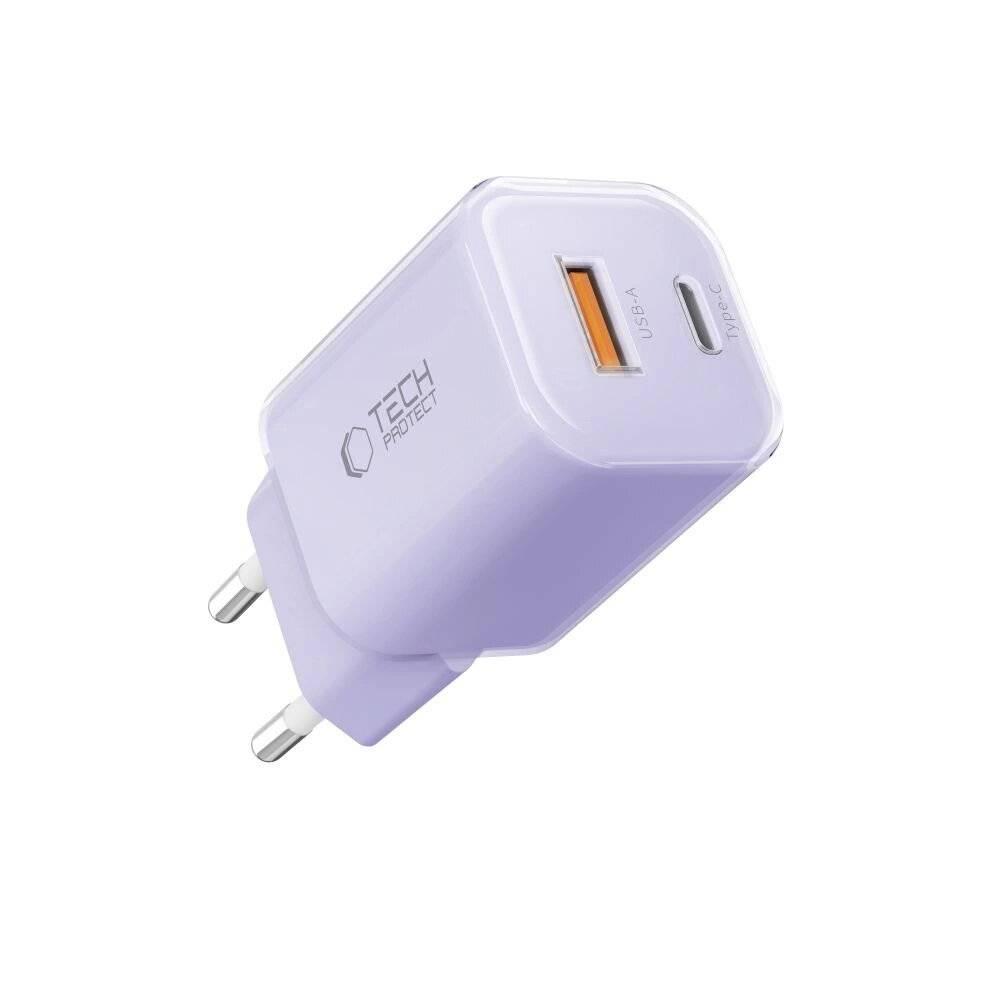 Tech-Protect NCM33 PD 33W QC3.0 USB-C / Wandladegerät - Lila