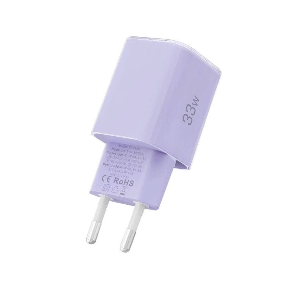 Tech-Protect NCM33 PD 33W QC3.0 USB-C / Wandladegerät - Lila