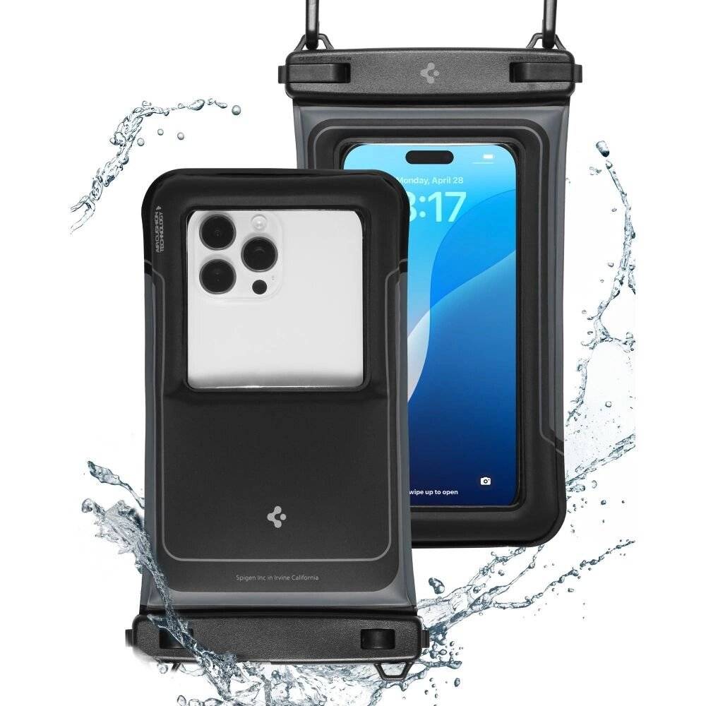 Spigen A611P 2er-Pack wasserdichte Hülle - Mattschwarz