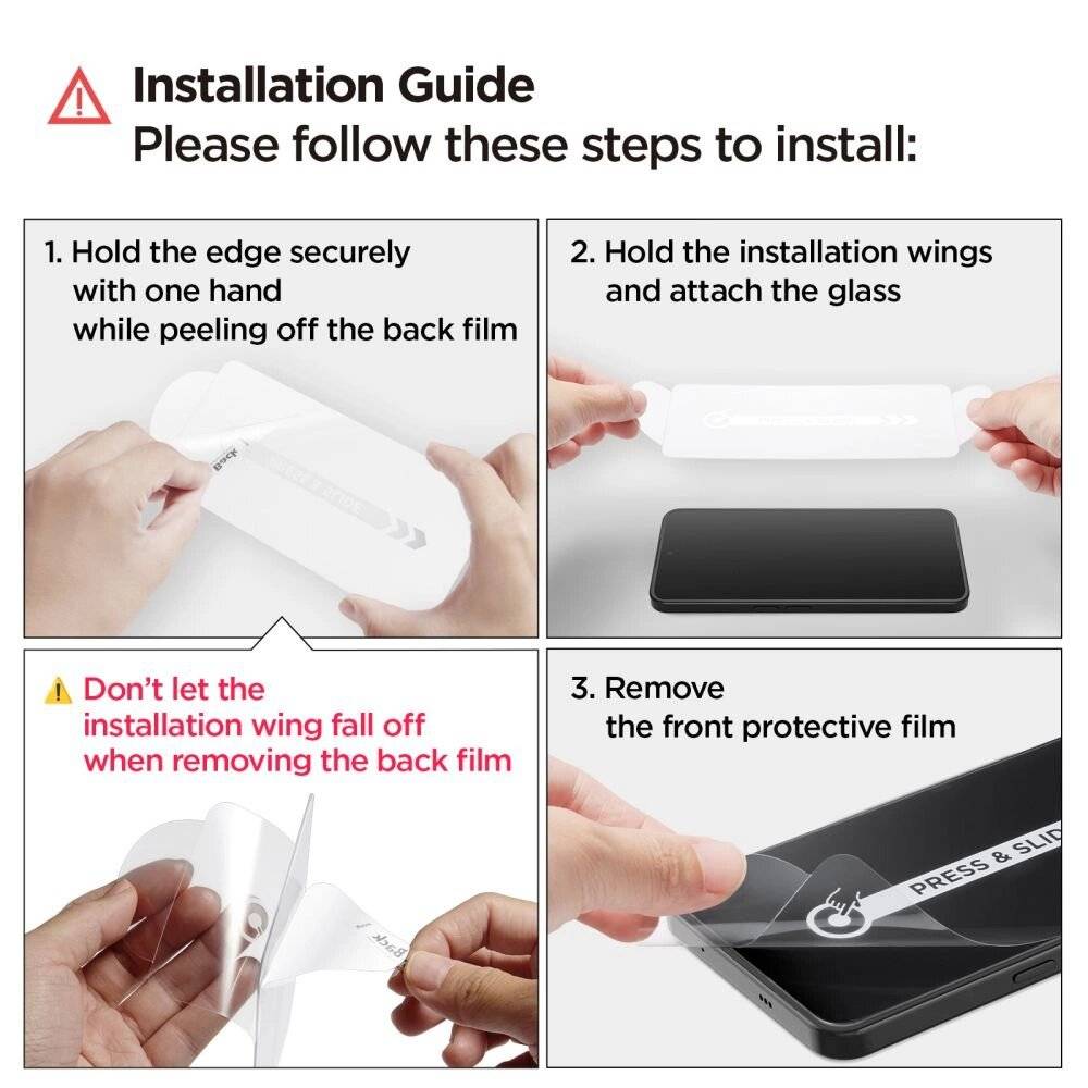 Spigen Glas.tR Slim 2er-Pack Schutzglas Nothing Phone 3 - transparent