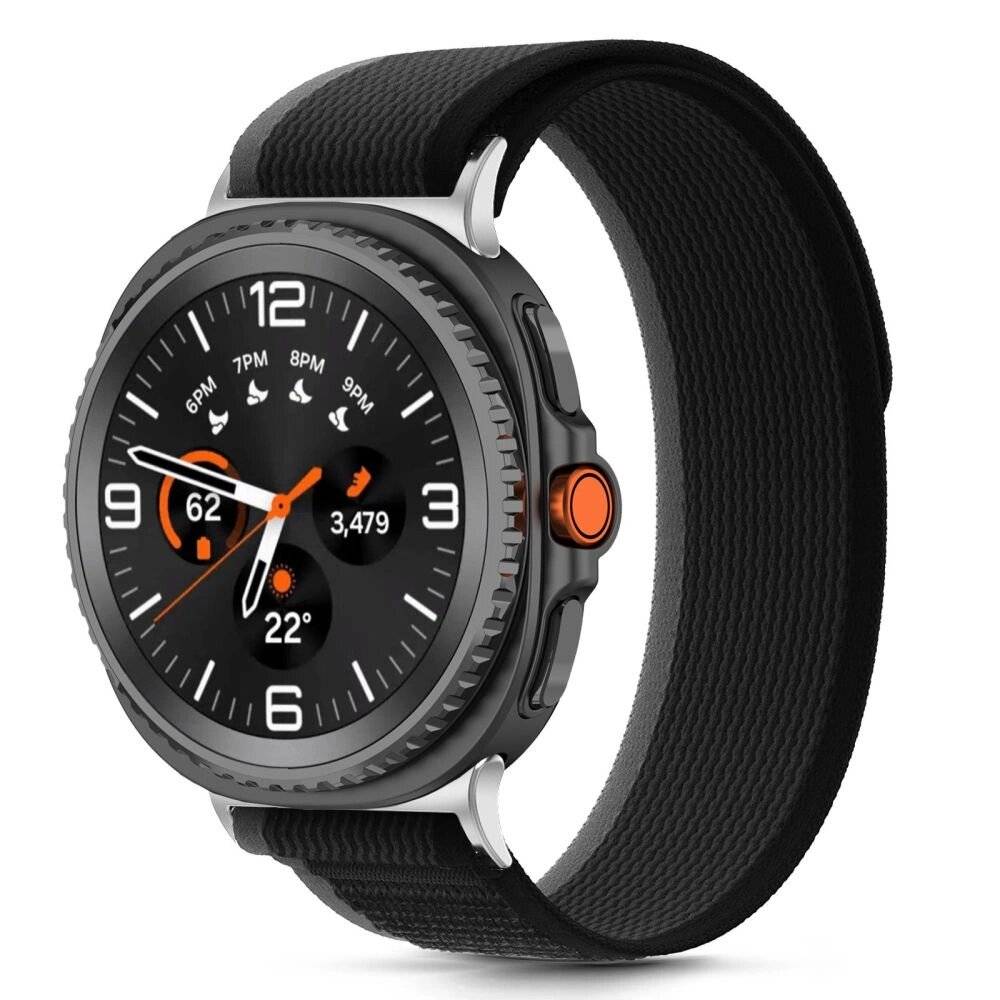 Tech-Protect Nylon-Streifenarmband Samsung Galaxy Watch 40/44/46 mm – Schwarz Orange