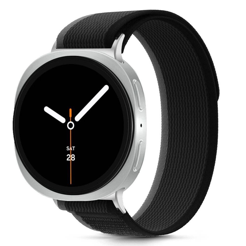 Tech-Protect Nylon-Streifenarmband Samsung Galaxy Watch 40/44/46 mm – Schwarz Orange