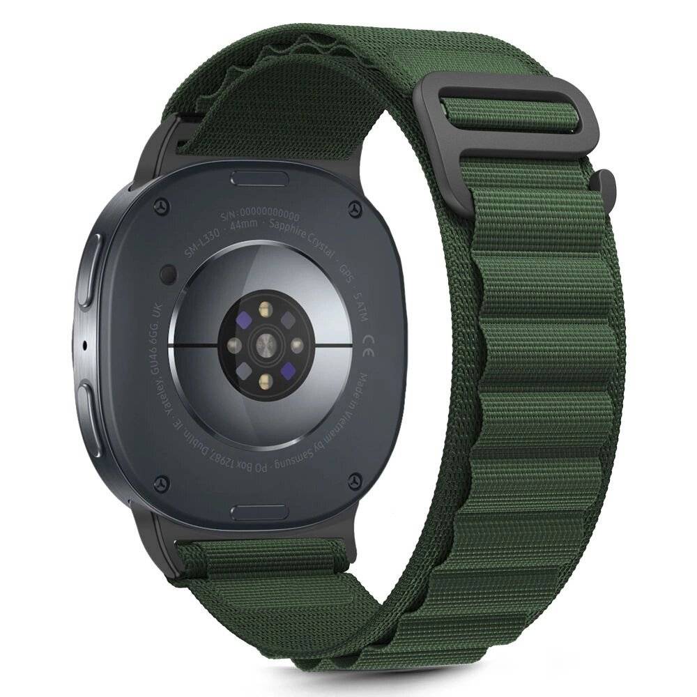 Tech-Protect Nylon-Streifenarmband Samsung Galaxy Watch 40/44/46 mm – Grün