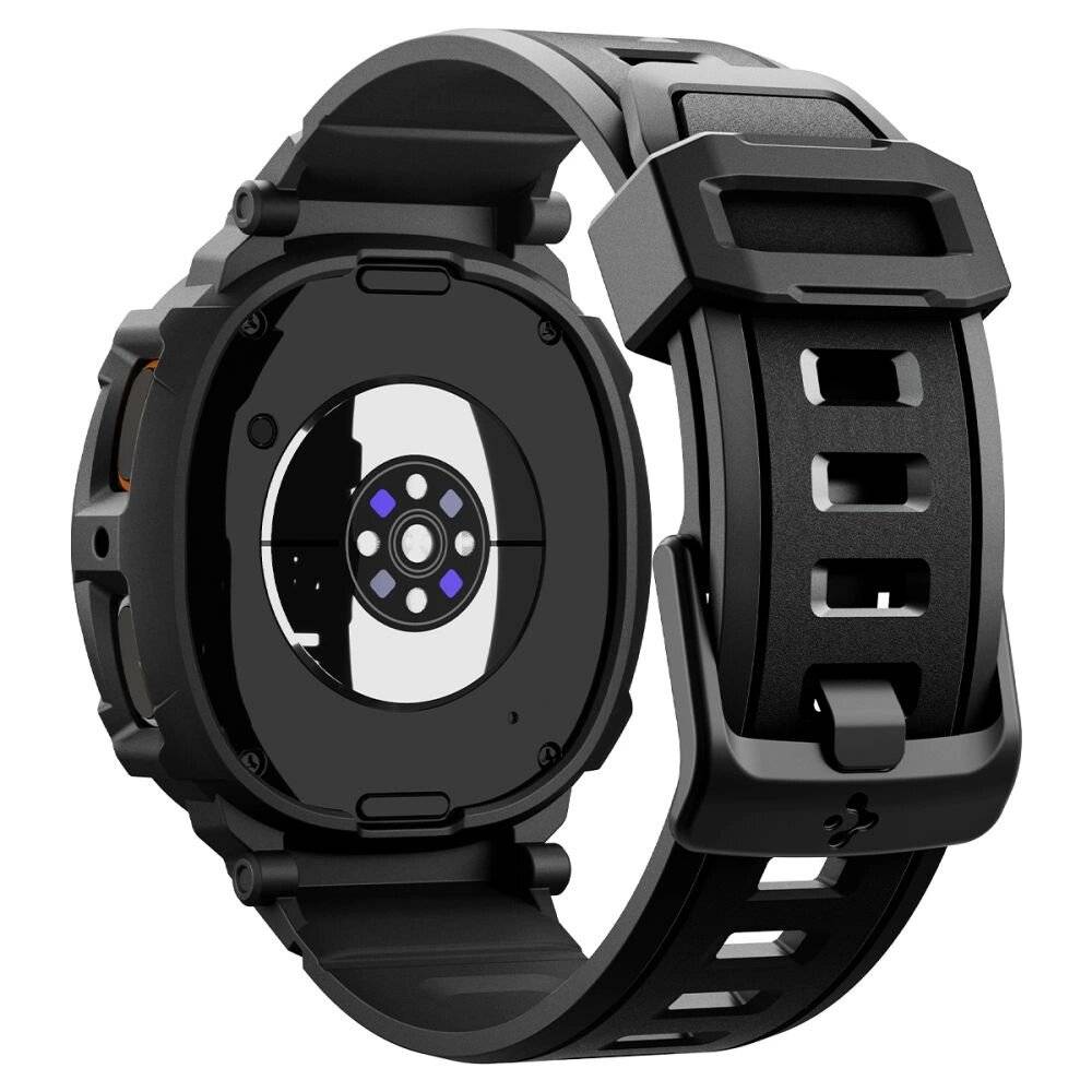Spigen Rugged Armor Pro Armband Samsung Galaxy Watch 8 40 mm – Mattschwarz