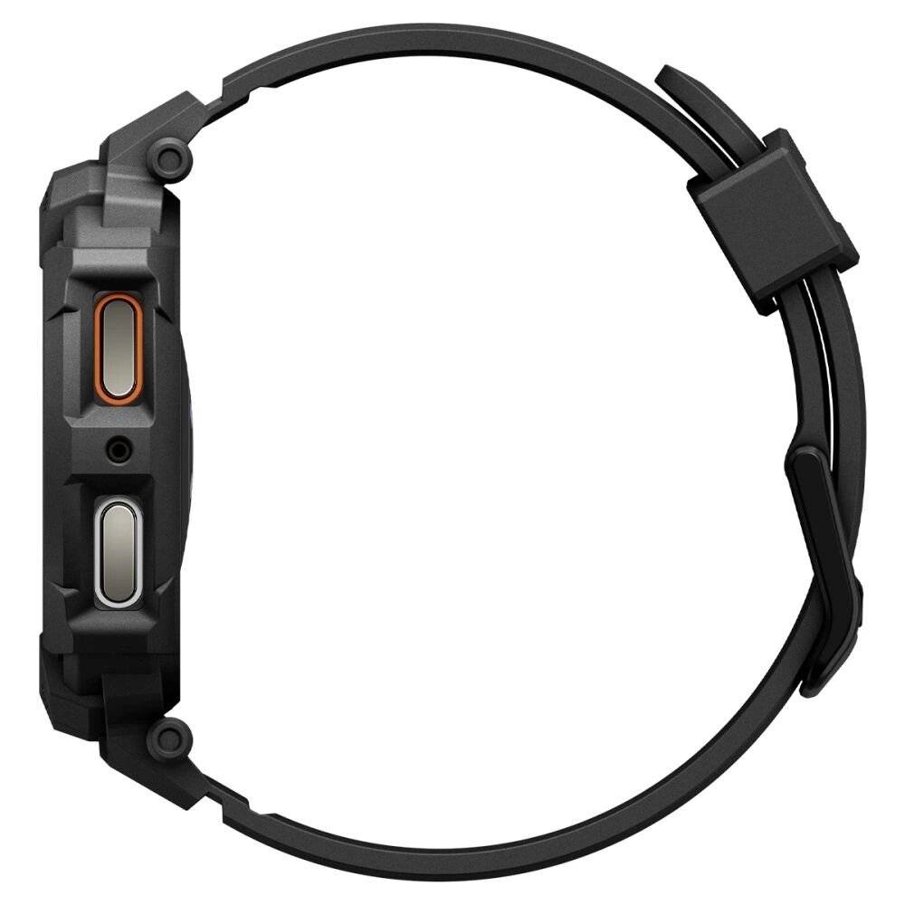 Spigen Rugged Armor Pro Armband Samsung Galaxy Watch 8 44 mm – Mattschwarz