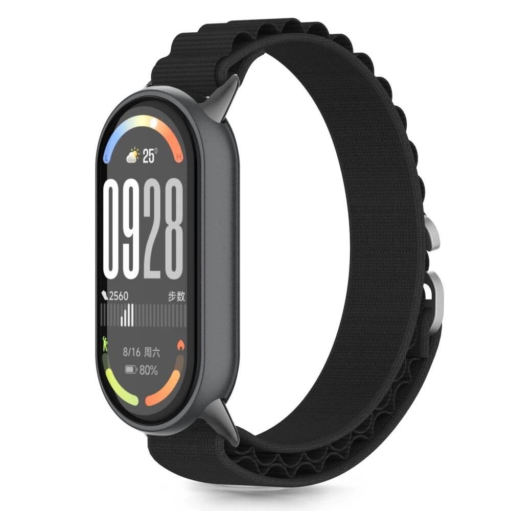 Tech-Protect Nylon Pro Strap Xiaomi Smart Band 8 / 9 10 NFC - Schwarz