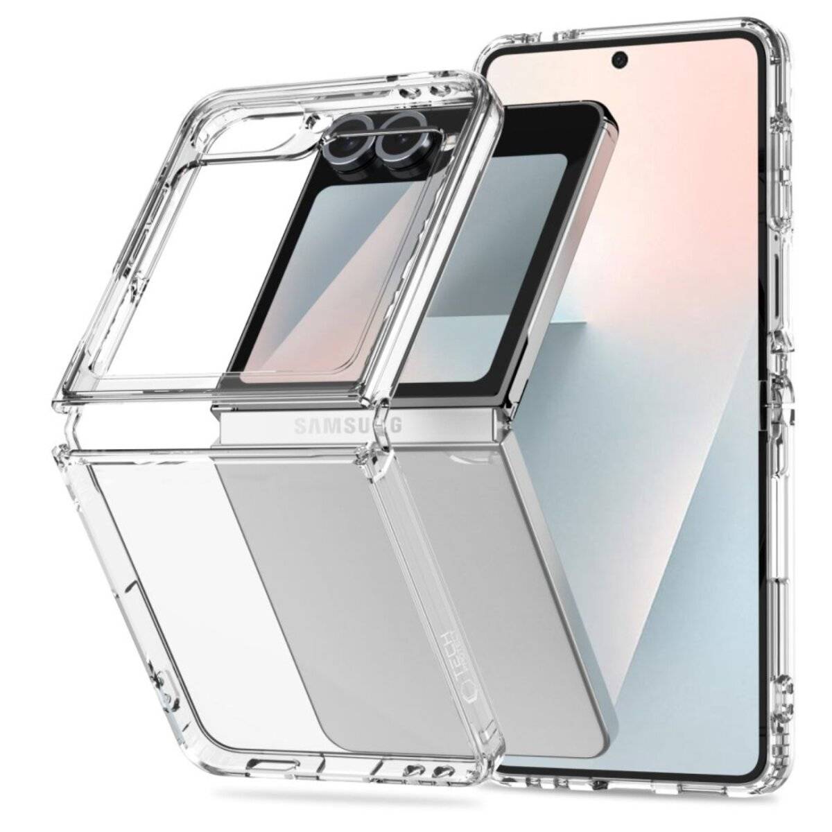 Tech-Protect FlexAir Hybrid Case Samsung Galaxy Z Flip 6 / 7 FE - Transparent