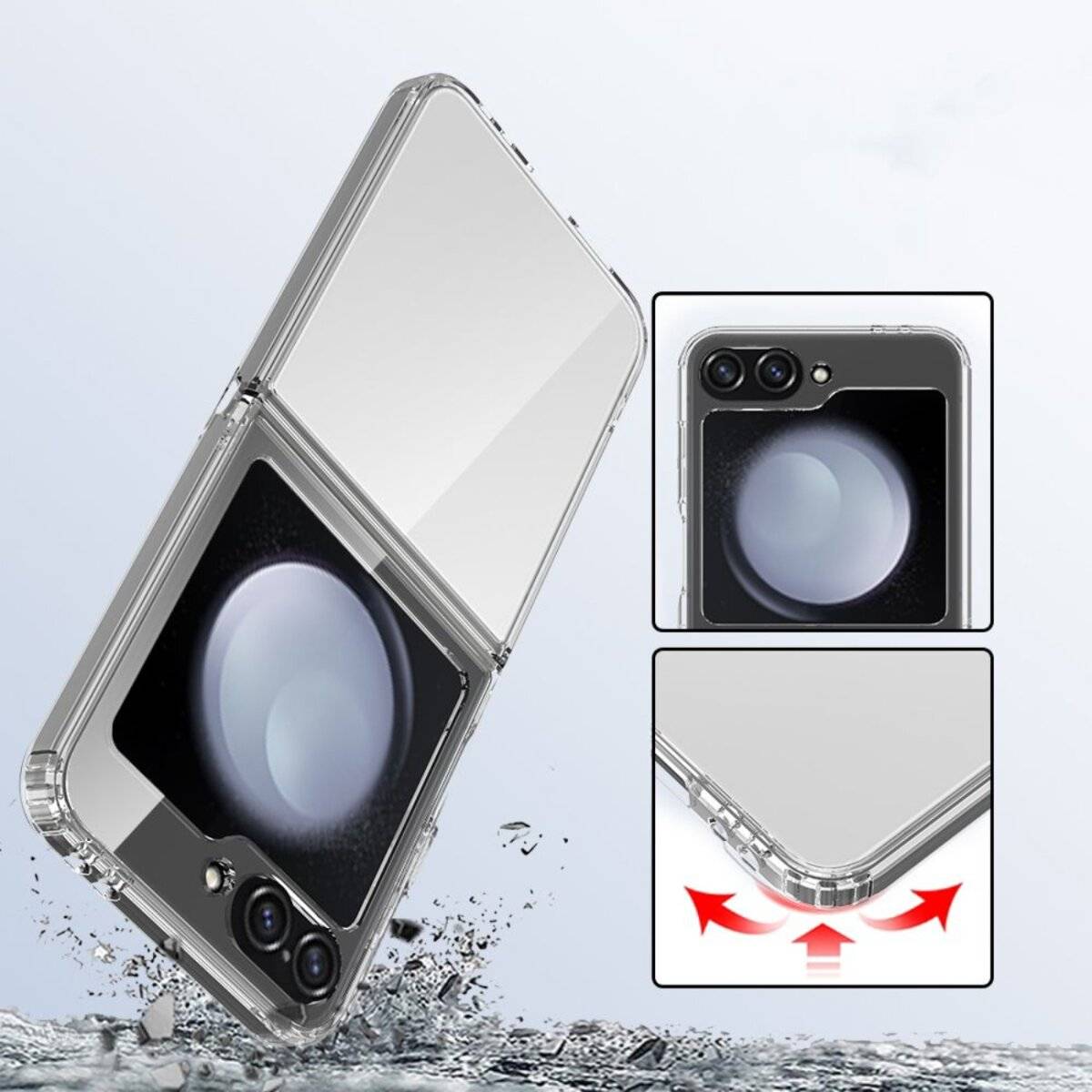Tech-Protect FlexAir Hybrid Case Samsung Galaxy Z Flip 6 / 7 FE - Transparent