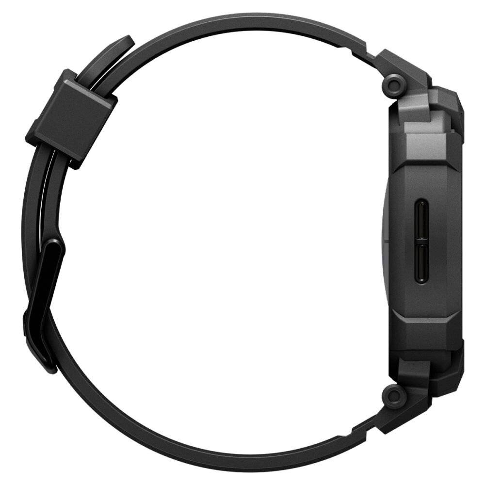 Spigen Rugged Armor Pro Armband Samsung Galaxy Watch 8 40 mm – Mattschwarz